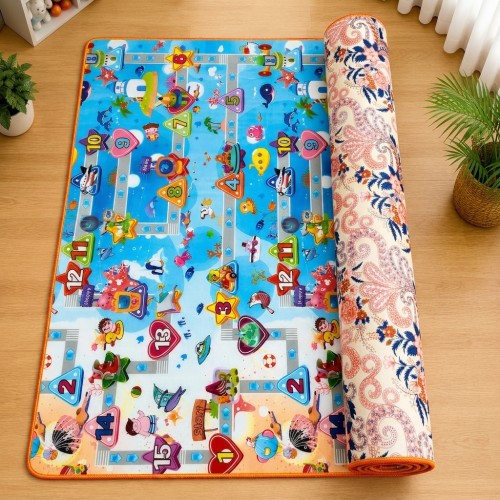 🧸 Waterproof Double-Sided Baby Play Mat- Design 02