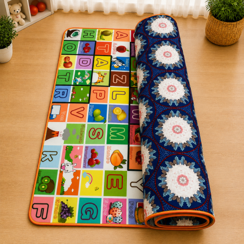 🧸 Waterproof Double-Sided Baby Play Mat- Design 01
