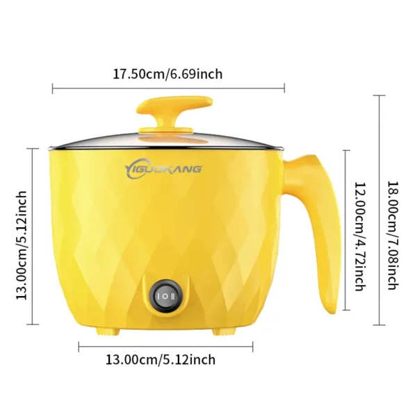 Multi -Mini -Electric Rice Cooker Cooking 1.8 L. Non-Stick Cooker