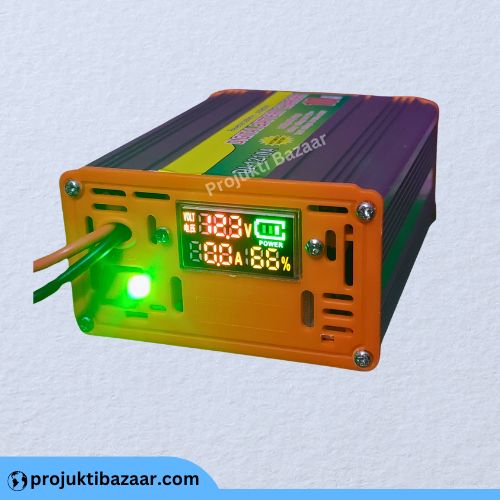 Digital 12V 10A Car Solar Autorickshaw Lead Acid Battery Charger Auto Cut-off with LED Display